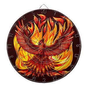 Phoenix mythologische onsterfelijke schepsel dartbord