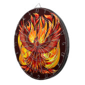 Phoenix mythologische onsterfelijke schepsel dartbord (Voorkant Rechts)