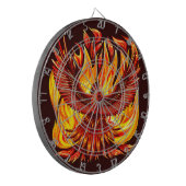 Phoenix mythologische onsterfelijke schepsel dartbord (Voorkant Links)