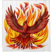 Phoenix mythologische onsterfelijke schepsel douchegordijn (Voorkant)