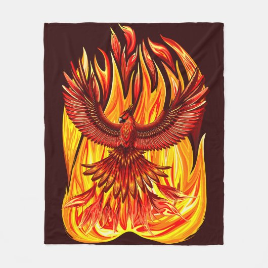 Phoenix mythologische onsterfelijke schepsel fleece deken (Voorkant)