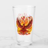 Phoenix mythologische onsterfelijke schepsel glas (Achterkant)