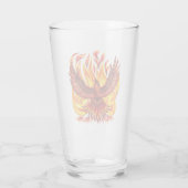 Phoenix mythologische onsterfelijke schepsel glas (Achterkant)
