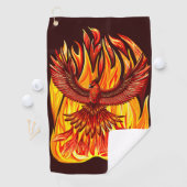 Phoenix mythologische onsterfelijke schepsel golfhanddoek (Insitu)