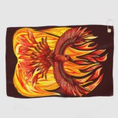 Phoenix mythologische onsterfelijke schepsel golfhanddoek (Horizontaal)