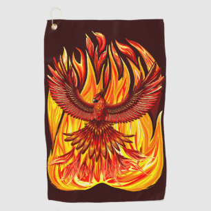 Phoenix mythologische onsterfelijke schepsel golfhanddoek