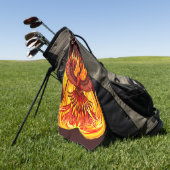 Phoenix mythologische onsterfelijke schepsel golfhanddoek (Groen)