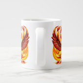 Phoenix mythologische onsterfelijke schepsel grote koffiekop (Achterkant)