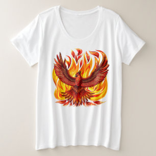 Phoenix mythologische onsterfelijke schepsel grote maat t-shirt