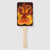 Phoenix mythologische onsterfelijke schepsel handwaaier (Achterkant)