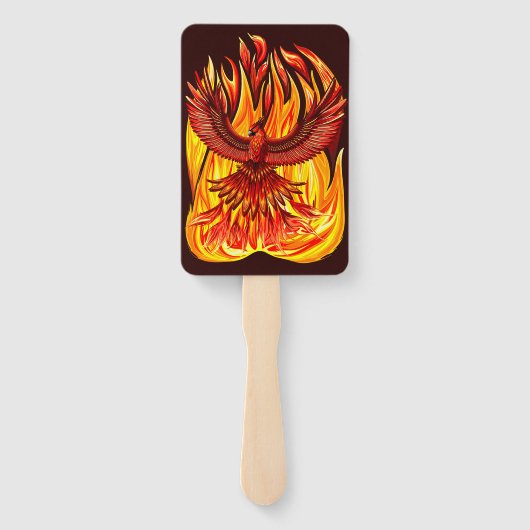 Phoenix mythologische onsterfelijke schepsel handwaaier (Achterkant)