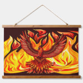 Phoenix mythologische onsterfelijke schepsel hangend wandkleed (Voorkant)