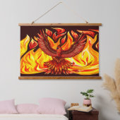 Phoenix mythologische onsterfelijke schepsel hangend wandkleed (Slaapkamer)
