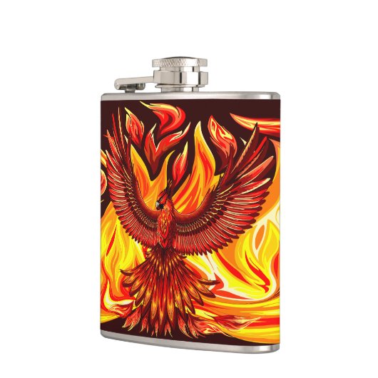 Phoenix mythologische onsterfelijke schepsel heupfles (Links)