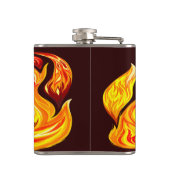 Phoenix mythologische onsterfelijke schepsel heupfles (Achterkant)