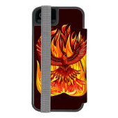 Phoenix mythologische onsterfelijke schepsel incipio iPhone portemonnee hoesje (Agenda Achterkant)