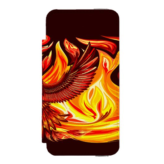 Phoenix mythologische onsterfelijke schepsel incipio iPhone portemonnee hoesje (Voorkant Agenda)