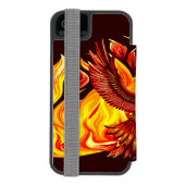Phoenix mythologische onsterfelijke schepsel incipio iPhone portemonnee hoesje (Agenda Achterkant)