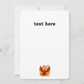 Phoenix mythologische onsterfelijke schepsel kaart (Achterkant)