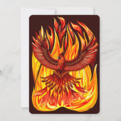 Phoenix mythologische onsterfelijke schepsel kaart (Voorkant)