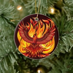 Phoenix mythologische onsterfelijke schepsel keramisch ornament