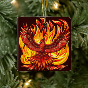 Phoenix mythologische onsterfelijke schepsel keramisch ornament