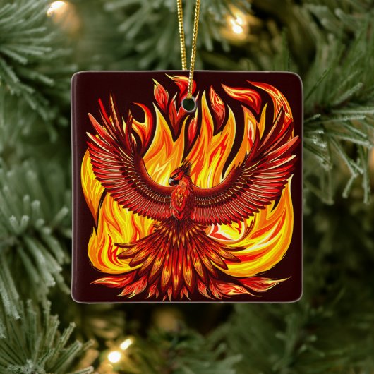 Phoenix mythologische onsterfelijke schepsel keramisch ornament (Boom)