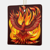 Phoenix mythologische onsterfelijke schepsel keramisch ornament (Links)