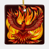 Phoenix mythologische onsterfelijke schepsel keramisch ornament (Voorkant)