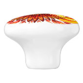 Phoenix mythologische onsterfelijke schepsel keramische knop (Zijkant)