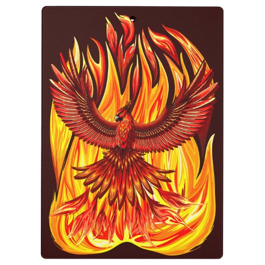 Phoenix mythologische onsterfelijke schepsel klembord (Achterkant)