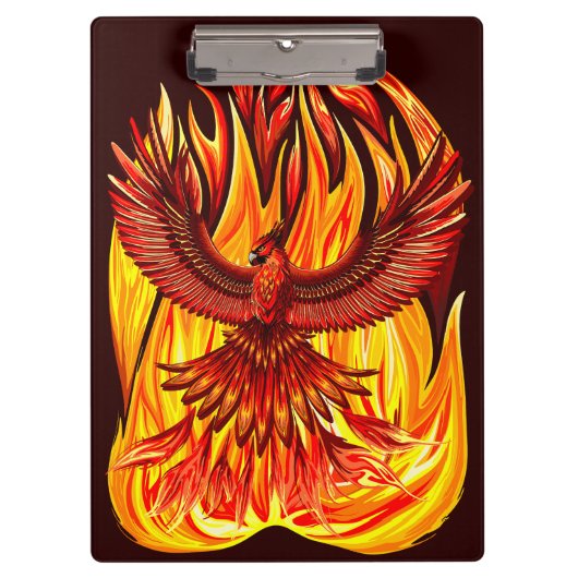 Phoenix mythologische onsterfelijke schepsel klembord (Voorkant)