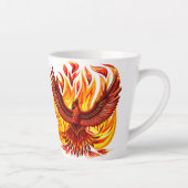 Phoenix mythologische onsterfelijke schepsel latte mok (Rechts)