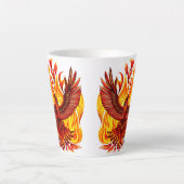 Phoenix mythologische onsterfelijke schepsel latte mok (Voorkant)