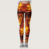 Phoenix mythologische onsterfelijke schepsel leggings (Voorkant)