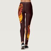 Phoenix mythologische onsterfelijke schepsel leggings (Achterkant)