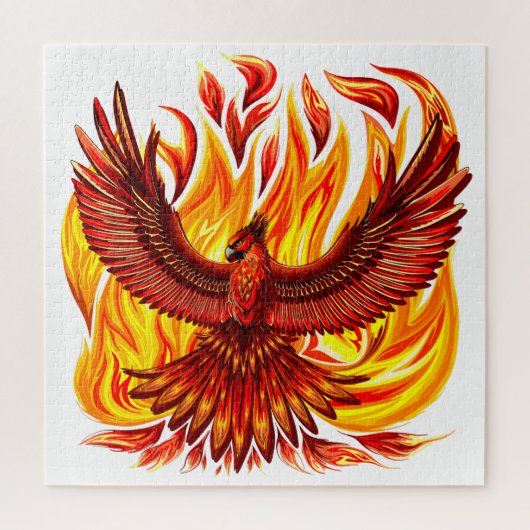 Phoenix mythologische onsterfelijke schepsel legpuzzel (Verticaal)