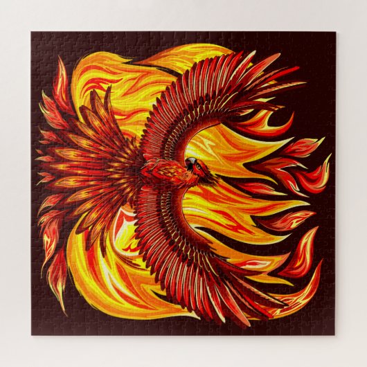 Phoenix mythologische onsterfelijke schepsel legpuzzel (Horizontaal)