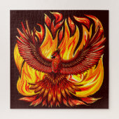 Phoenix mythologische onsterfelijke schepsel legpuzzel (Verticaal)