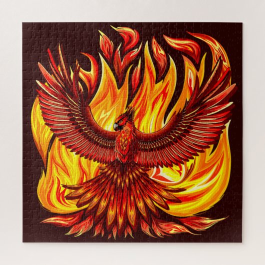 Phoenix mythologische onsterfelijke schepsel legpuzzel (Verticaal)