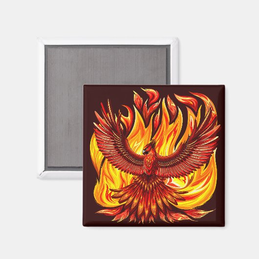 Phoenix mythologische onsterfelijke schepsel magneet (Voorkant / Achterkant)