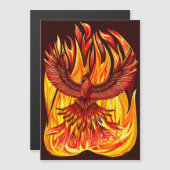 Phoenix mythologische onsterfelijke schepsel magnetische uitnodiging (Voorkant / Achterkant)