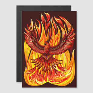 Phoenix mythologische onsterfelijke schepsel magnetische uitnodiging