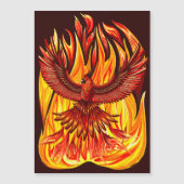 Phoenix mythologische onsterfelijke schepsel magnetische uitnodiging (Voorkant)