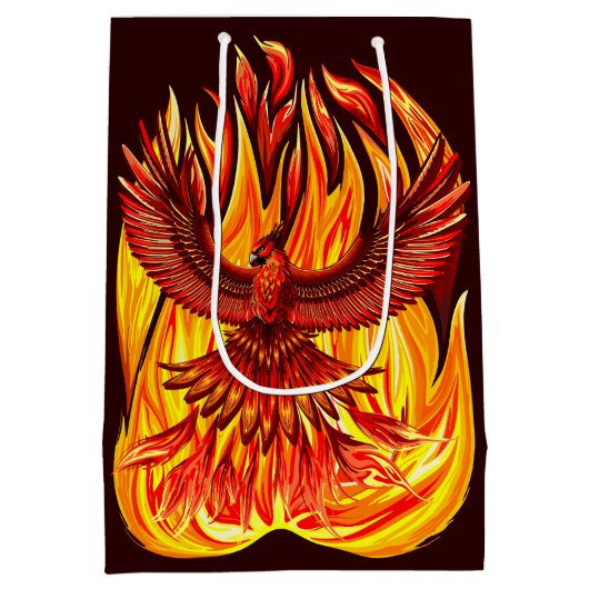 Phoenix mythologische onsterfelijke schepsel medium cadeauzakje (Achterkant)