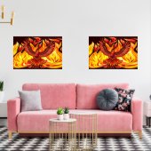 Phoenix mythologische onsterfelijke schepsel muurkunst sets (Woonkamer)