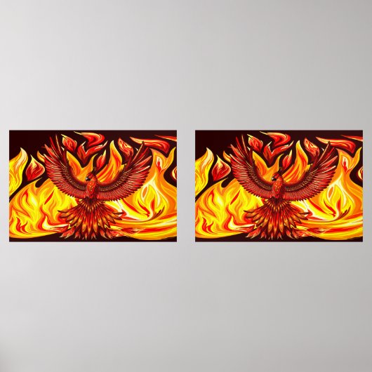 Phoenix mythologische onsterfelijke schepsel muurkunst sets (Voorkant)