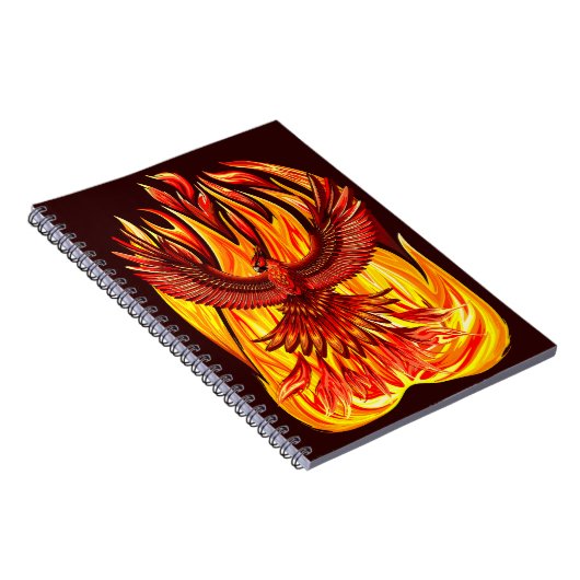 Phoenix mythologische onsterfelijke schepsel notitieboek (Rechterzijde)