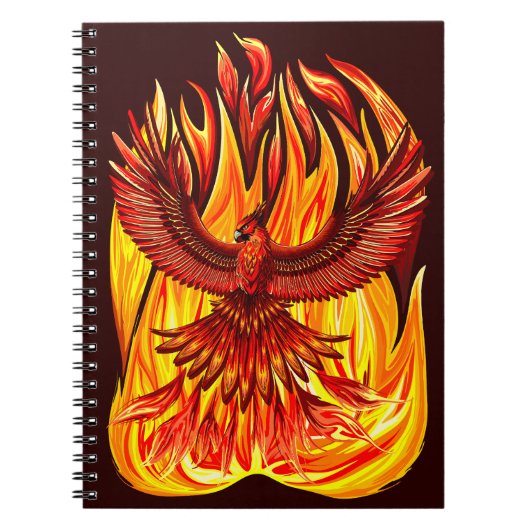 Phoenix mythologische onsterfelijke schepsel notitieboek (Voorkant)