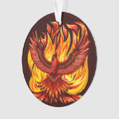 Phoenix mythologische onsterfelijke schepsel ornament (voorkant)